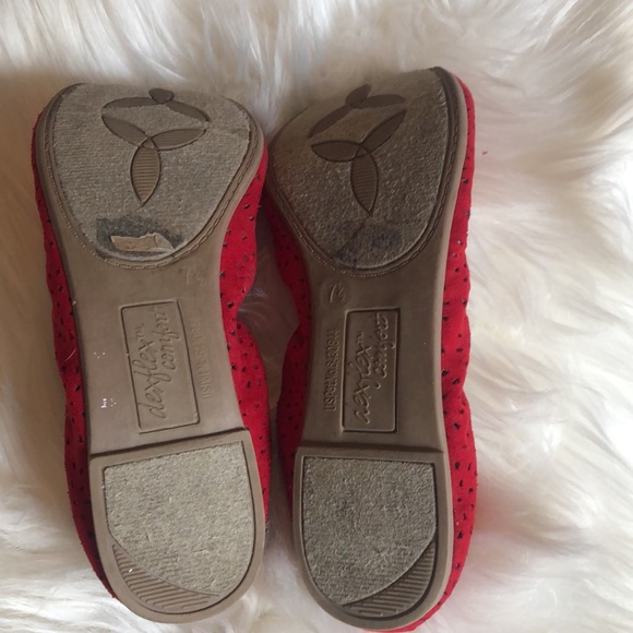 Ballet flat shoes- Red - Picture 3 of 3